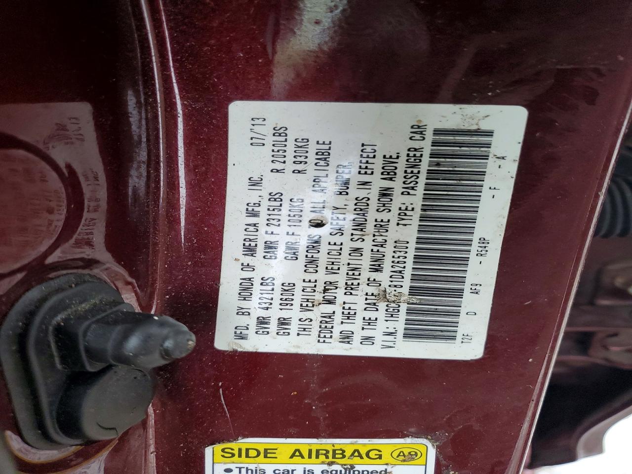 2013 HONDA ACCORD EXL photo 34