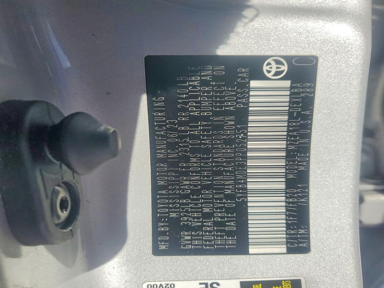 2023 TOYOTA COROLLA LE photo 23