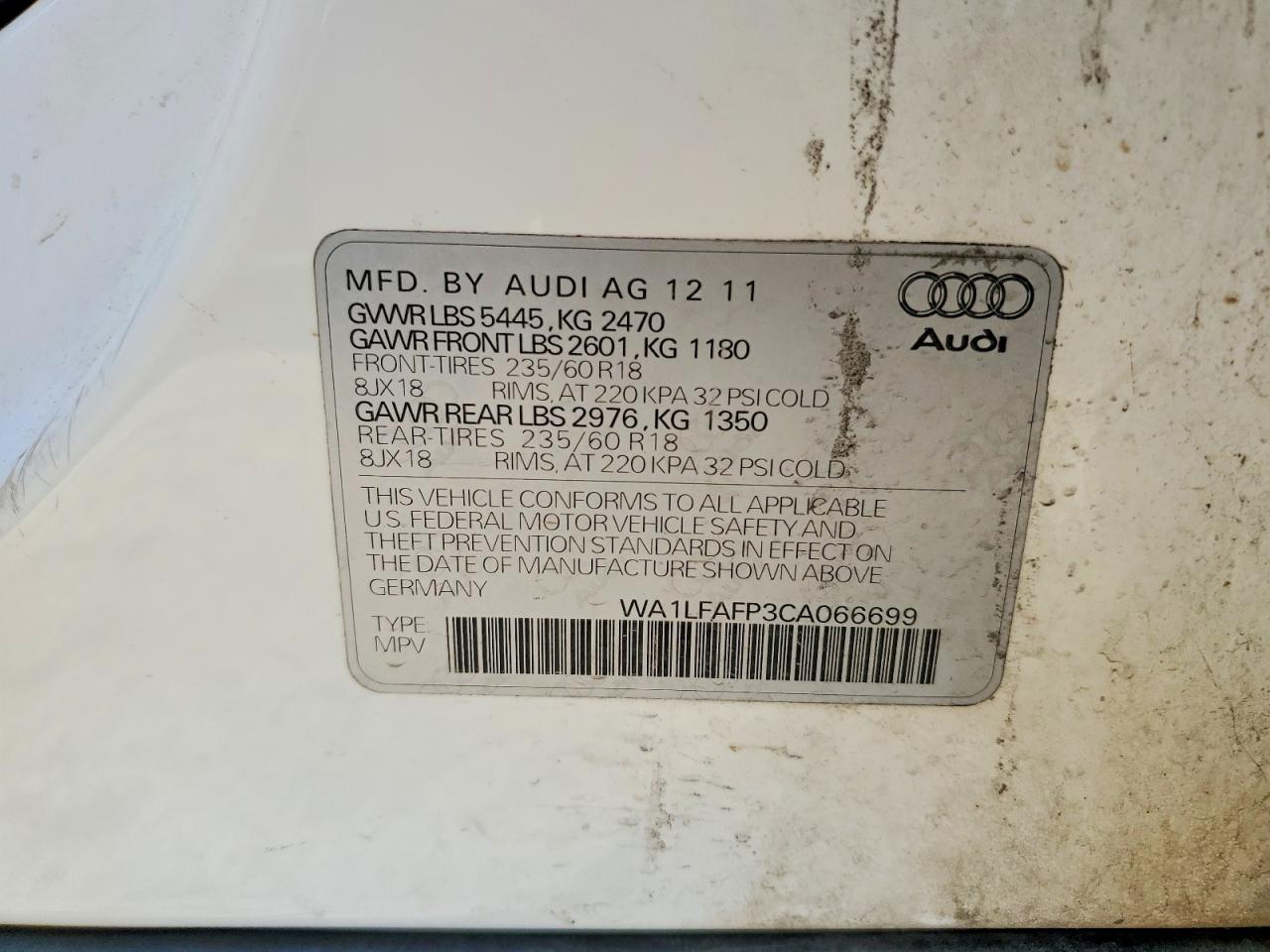 2012 AUDI Q5 PREMIUM PLUS photo 13