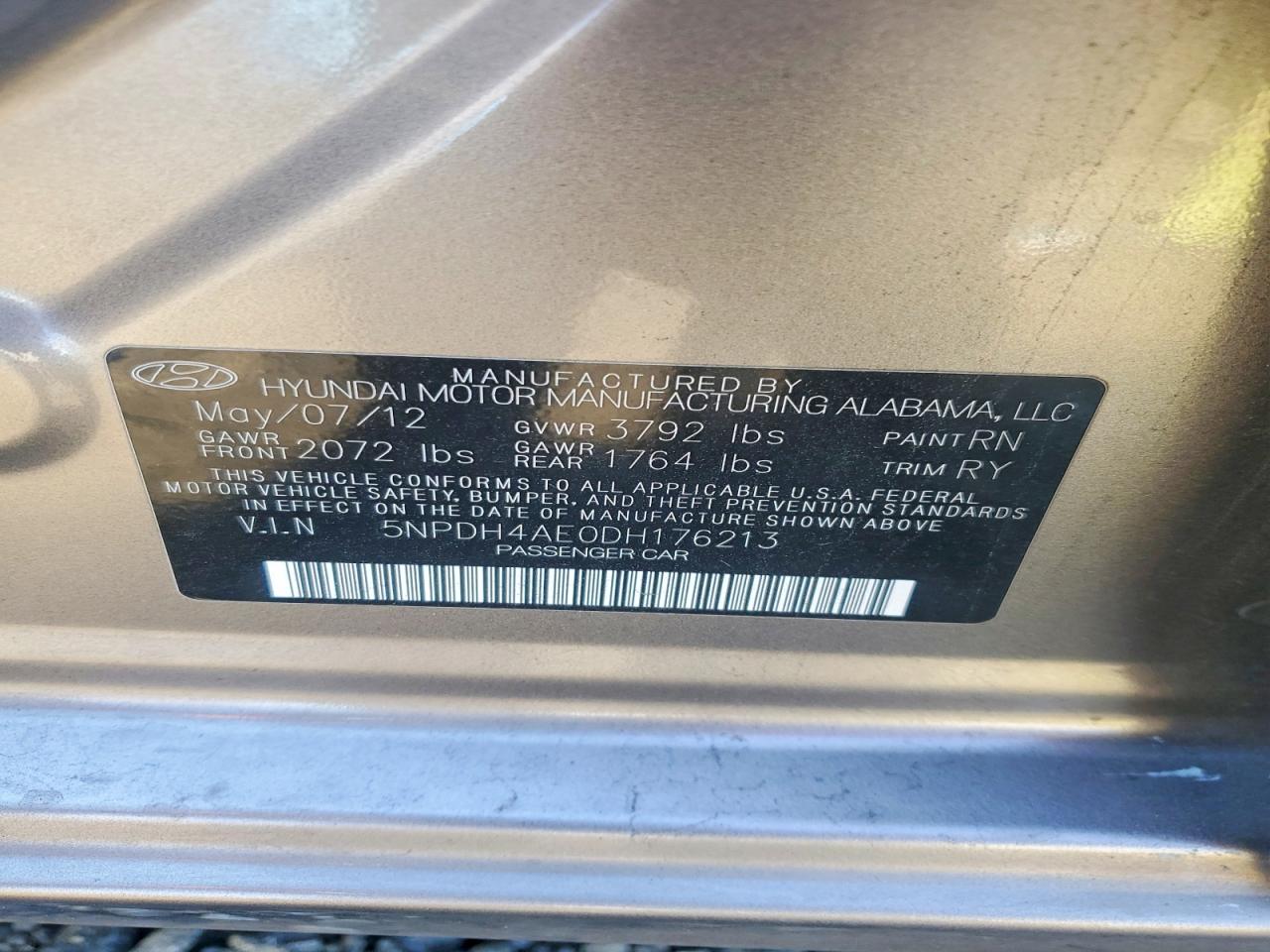 2013 HYUNDAI ELANTRA LIMITED photo 23
