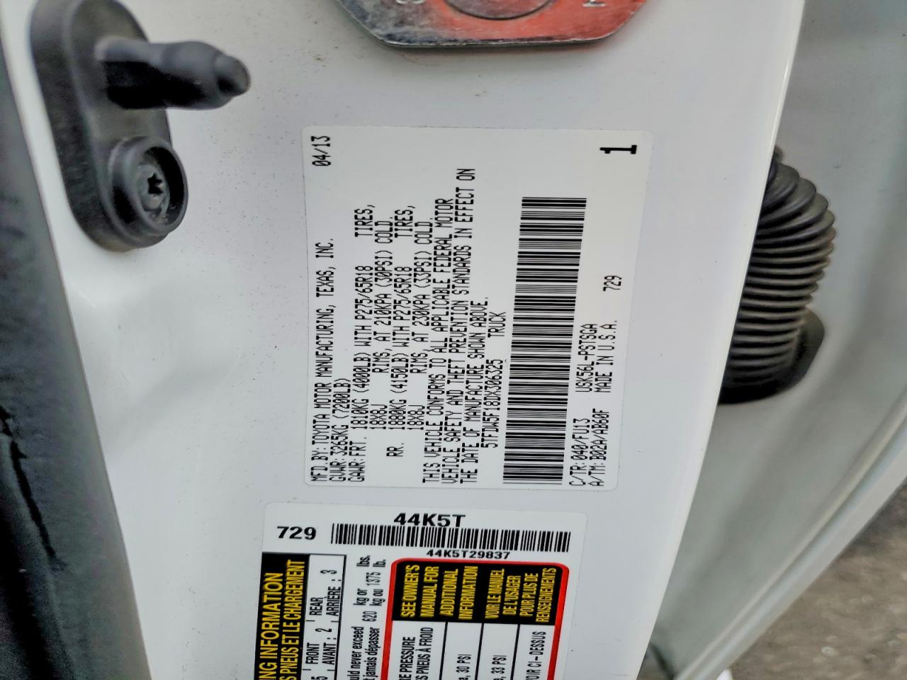 2013 TOYOTA TUNDRA CREWMAX SR5 photo 34