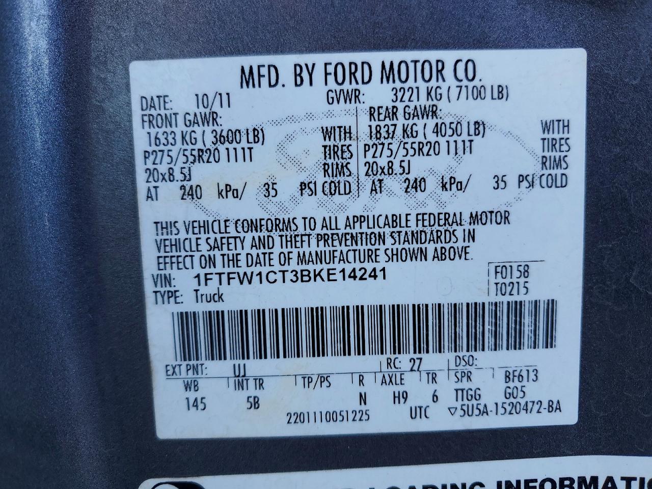 2011 FORD F150 SUPERCREW photo 23