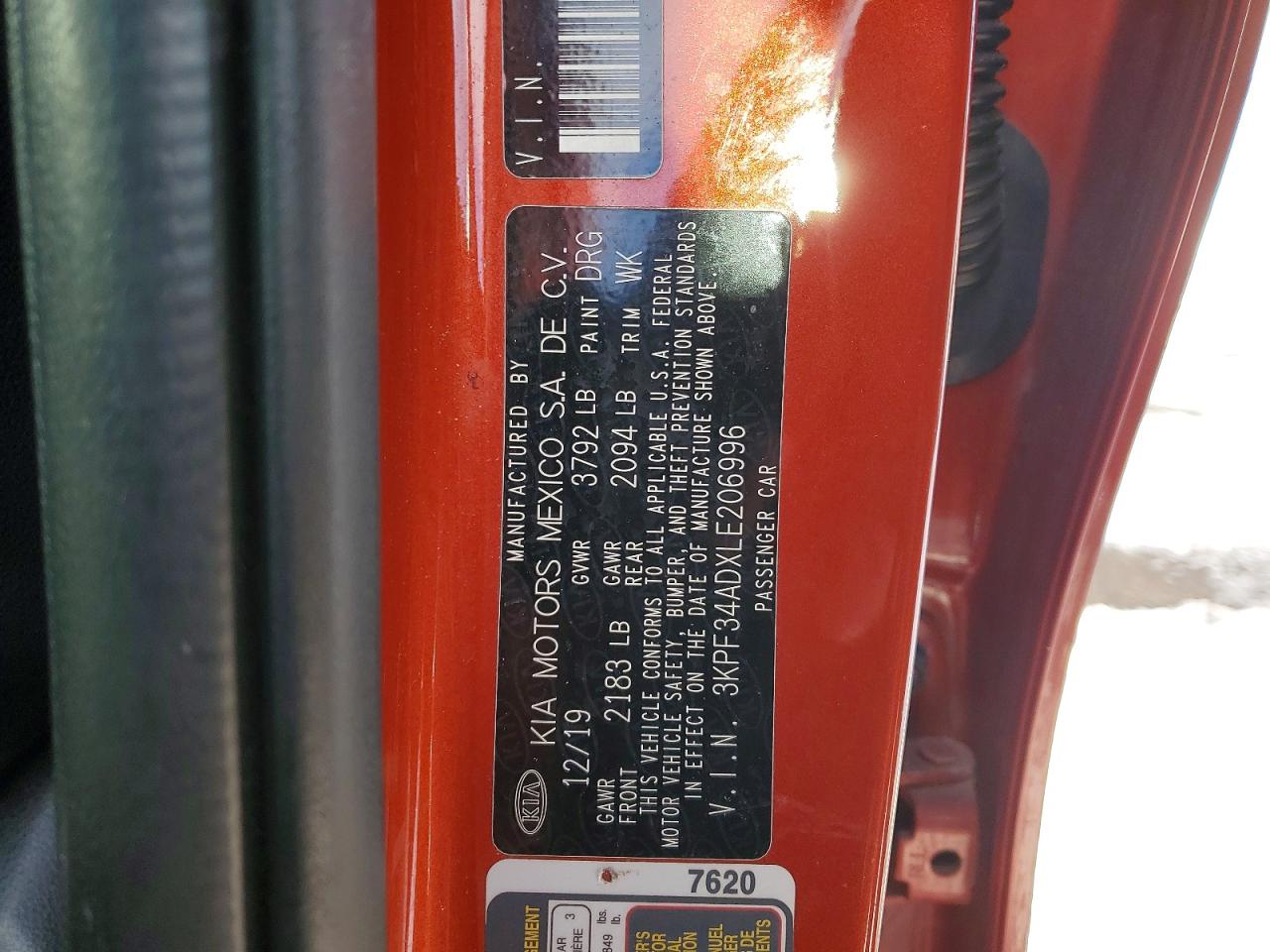 2020 KIA FORTE GT LINE photo 23