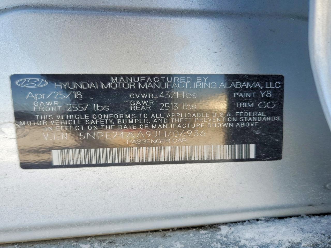 2018 HYUNDAI SONATA ECO photo 12
