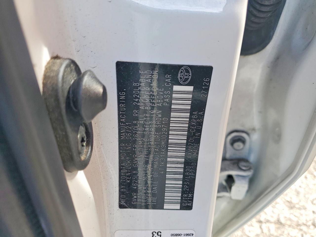 2021 TOYOTA CAMRY XSE photo 23