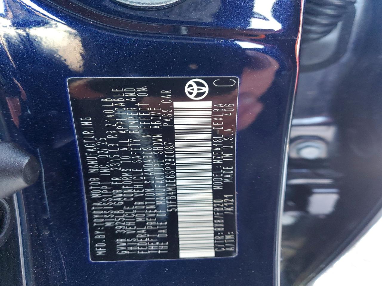 2025 TOYOTA COROLLA LE photo 23