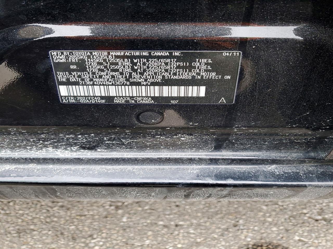2011 TOYOTA RAV4 BASE photo 37