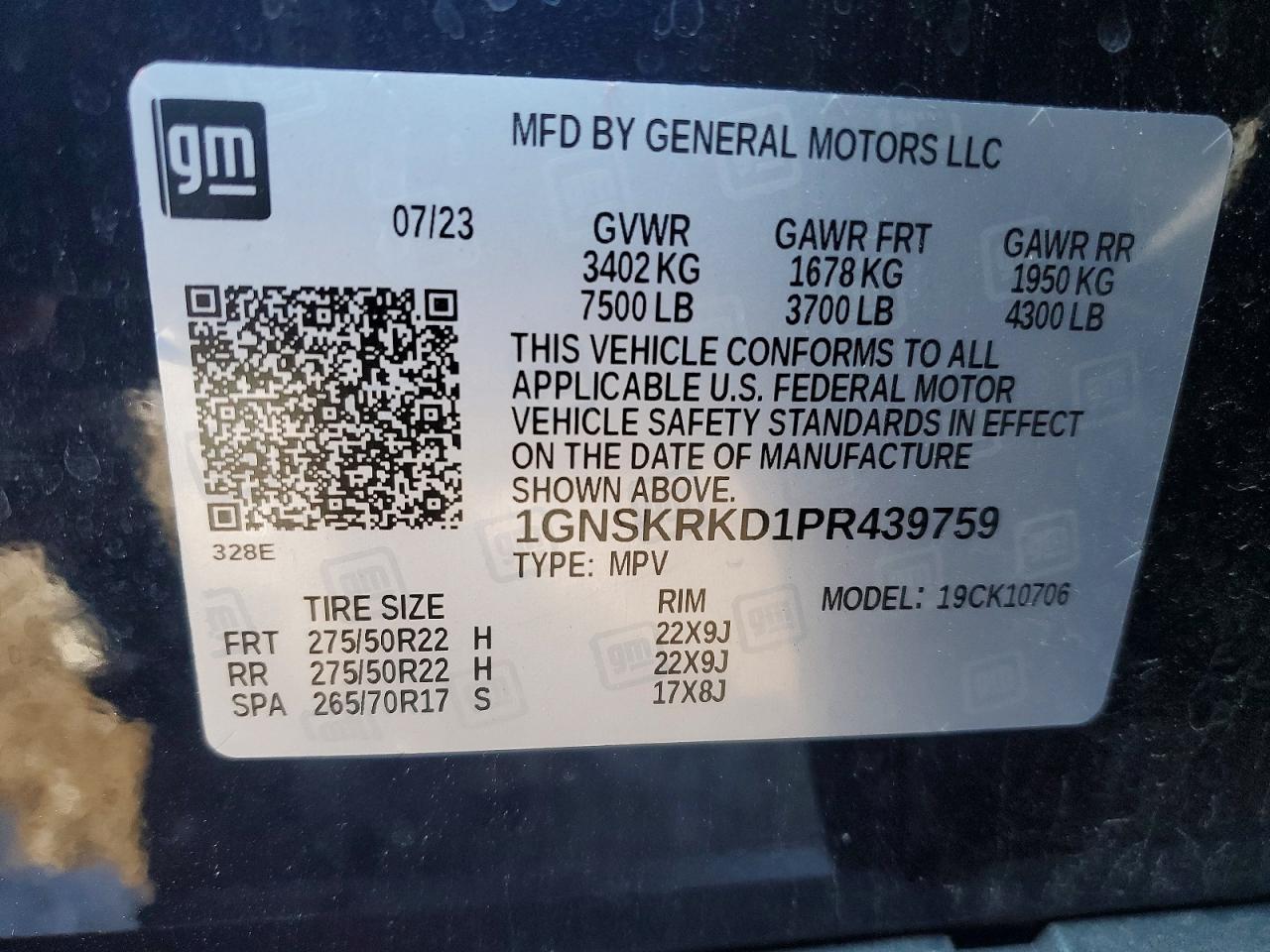 2023 CHEVROLET TAHOE K1500 RST photo 13