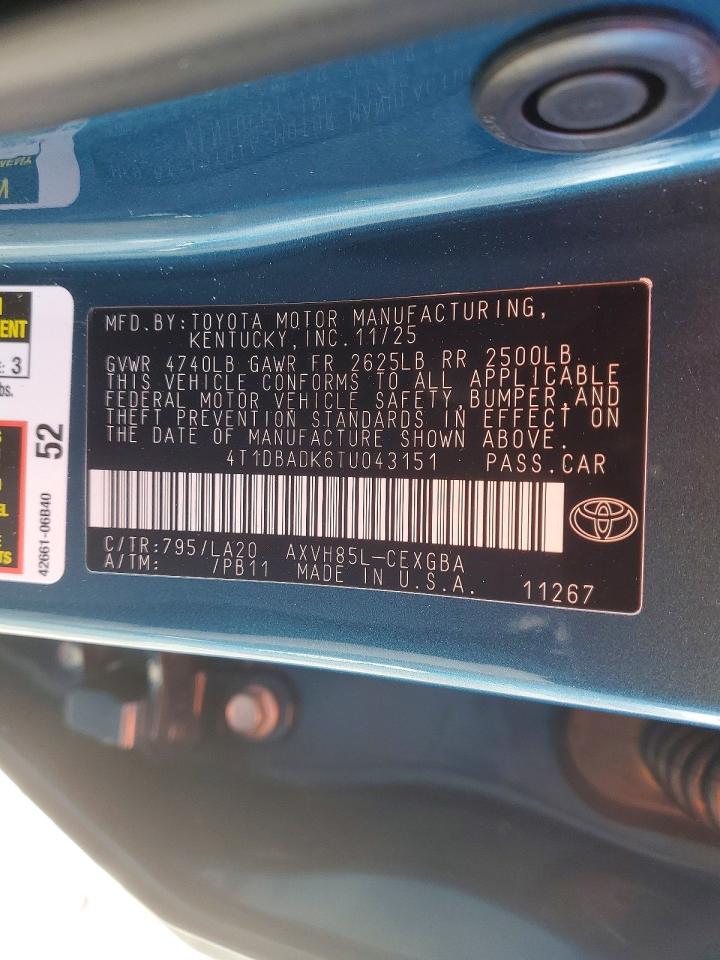2026 TOYOTA CAMRY photo 12
