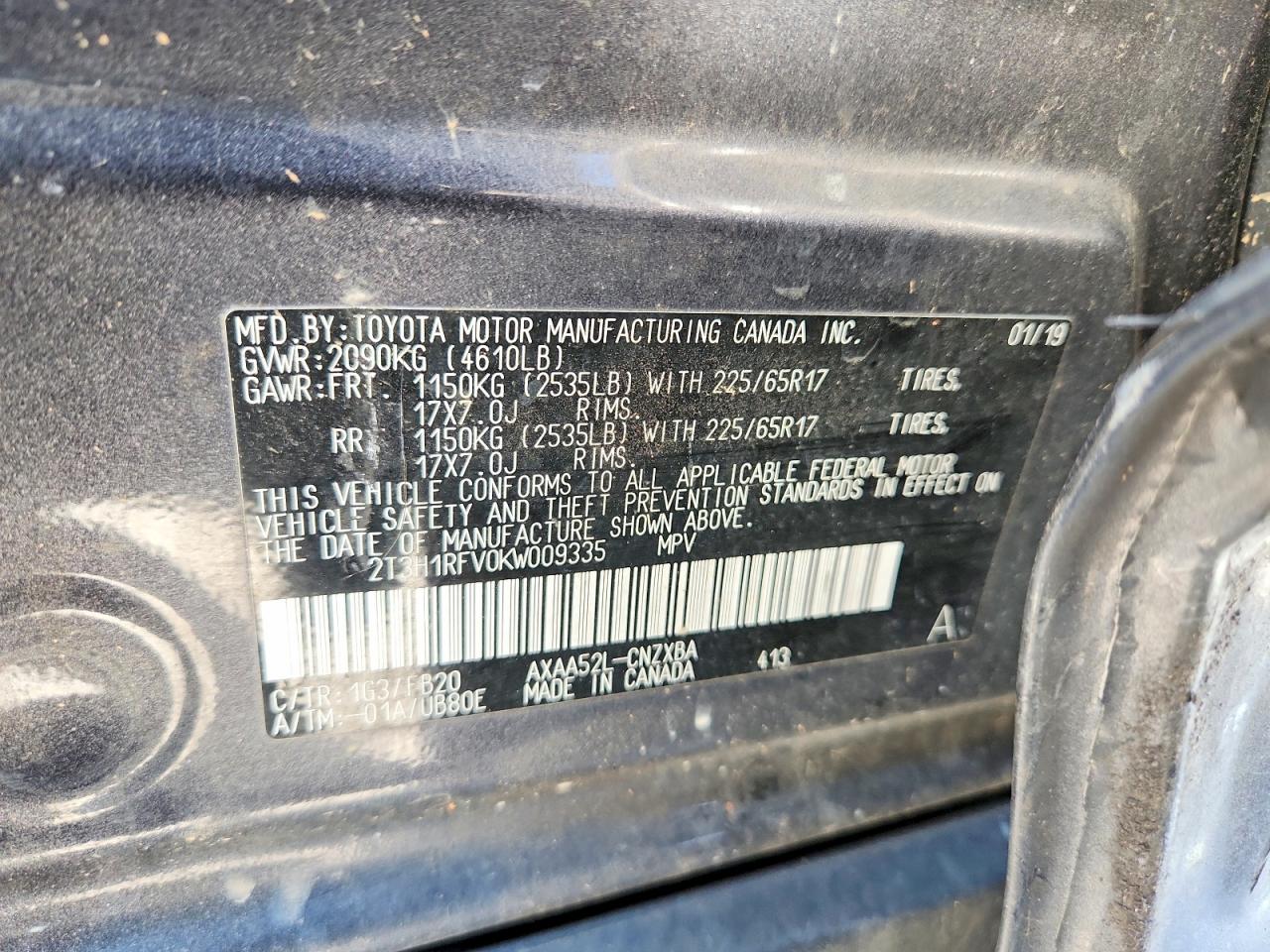 2019 TOYOTA RAV4 LE photo 23