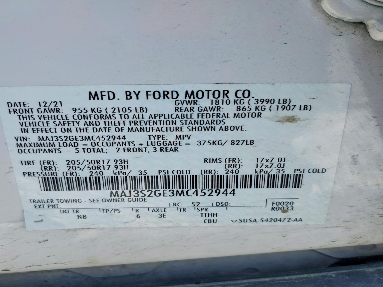 2021 FORD ECOSPORT SE photo 25