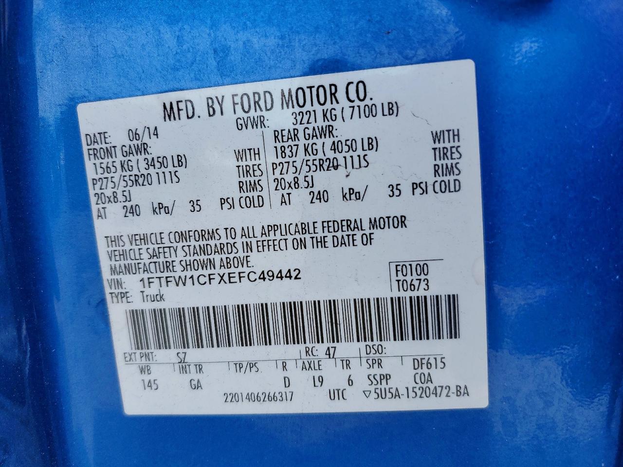 2014 FORD F150 SUPERCREW photo 37