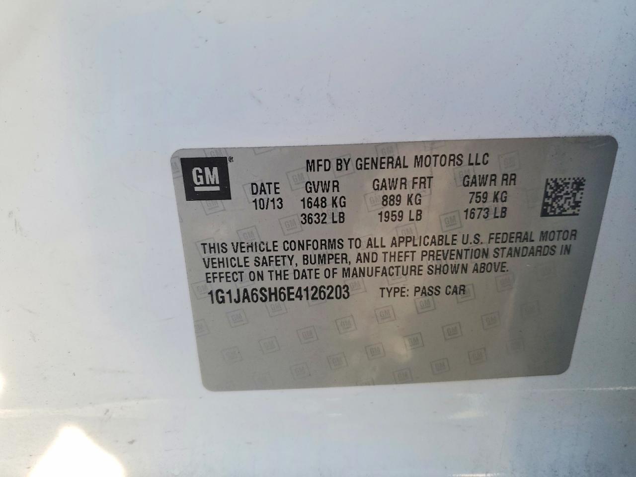 2014 CHEVROLET SONIC LS photo 23