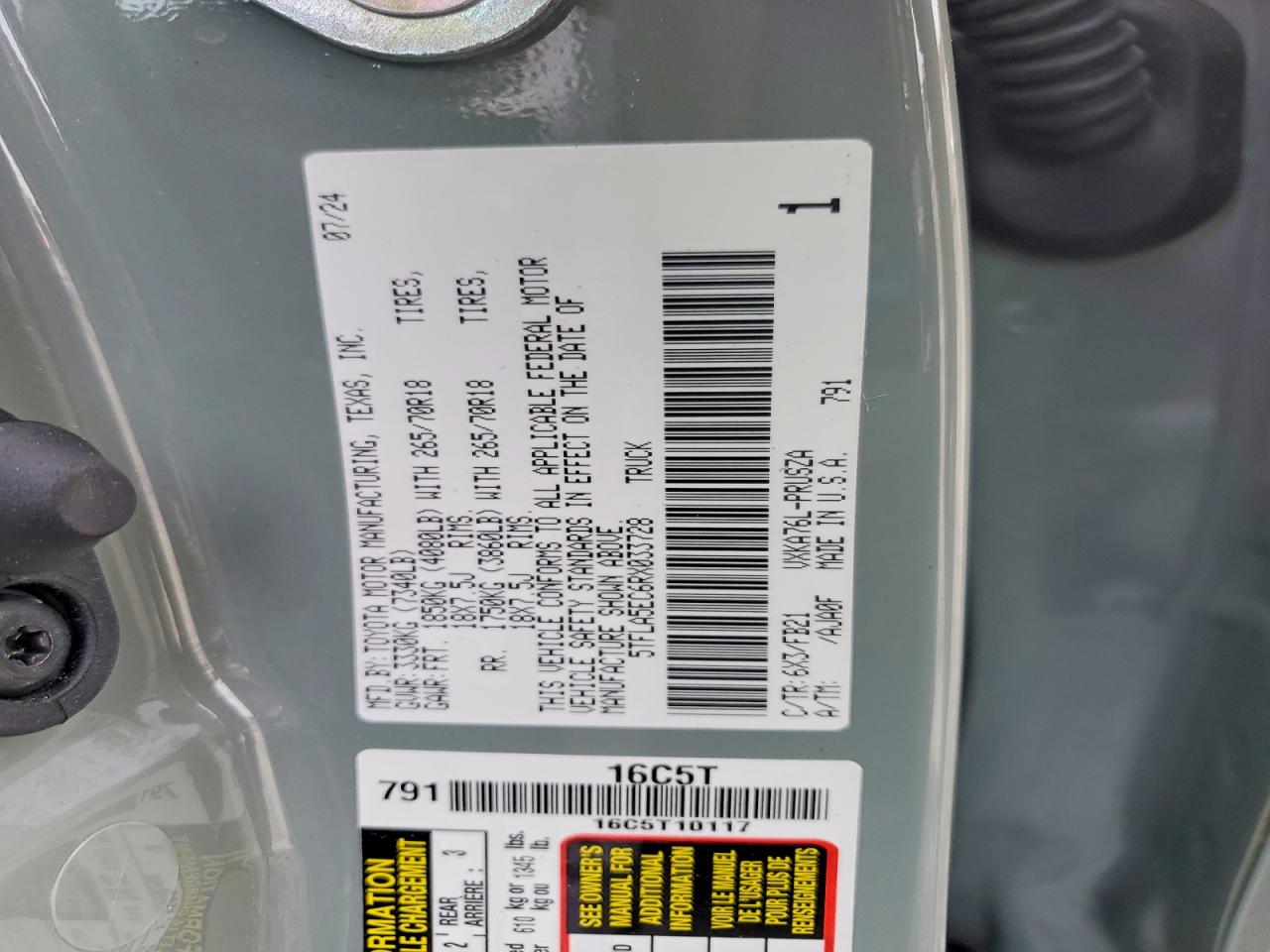 2024 TOYOTA TUNDRA CREWMAX SR5 photo 23