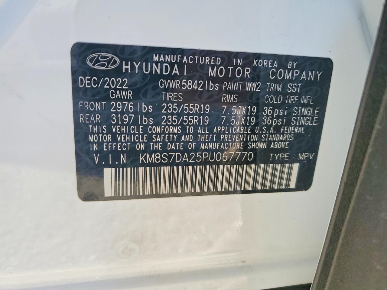 2023 HYUNDAI SANTA FE LIMITED photo 13