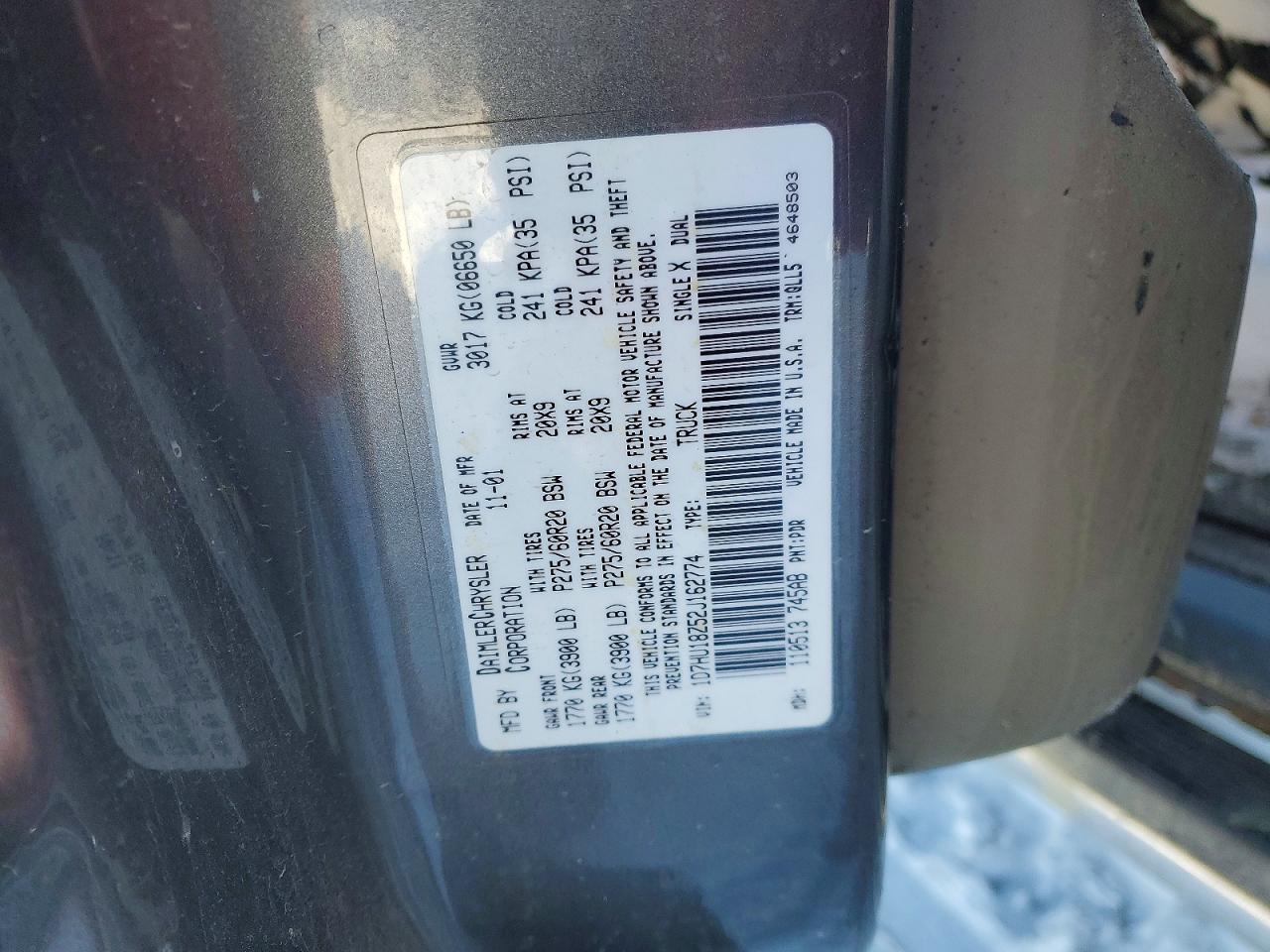 2002 DODGE RAM 1500 photo 23