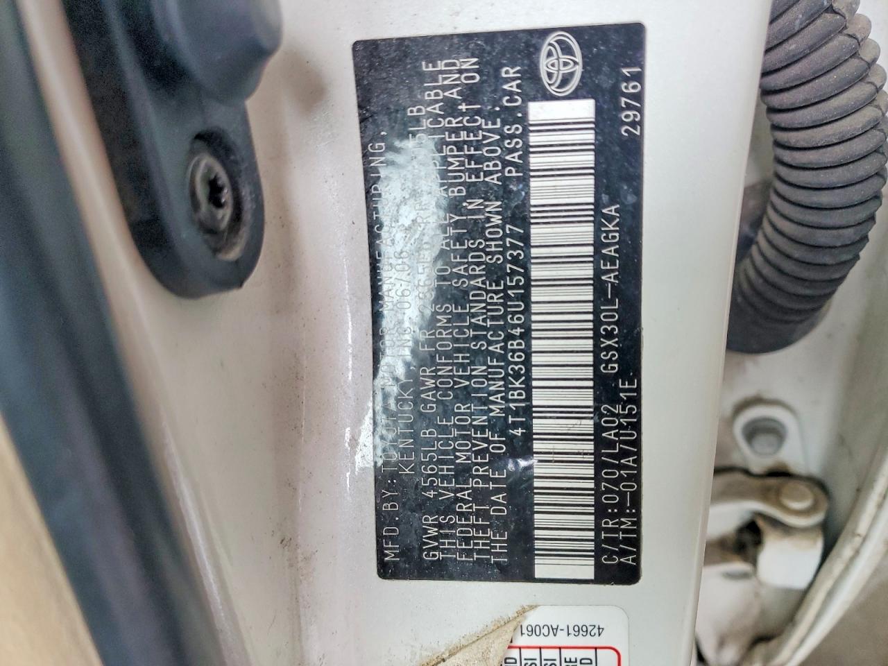 2006 TOYOTA AVALON photo 23