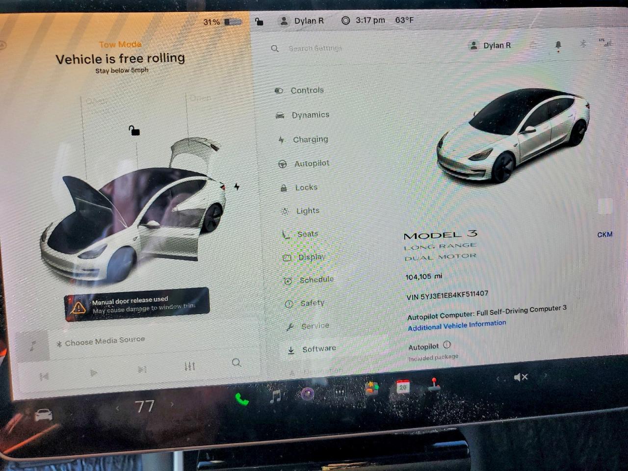 2019 TESLA MODEL 3 photo 9