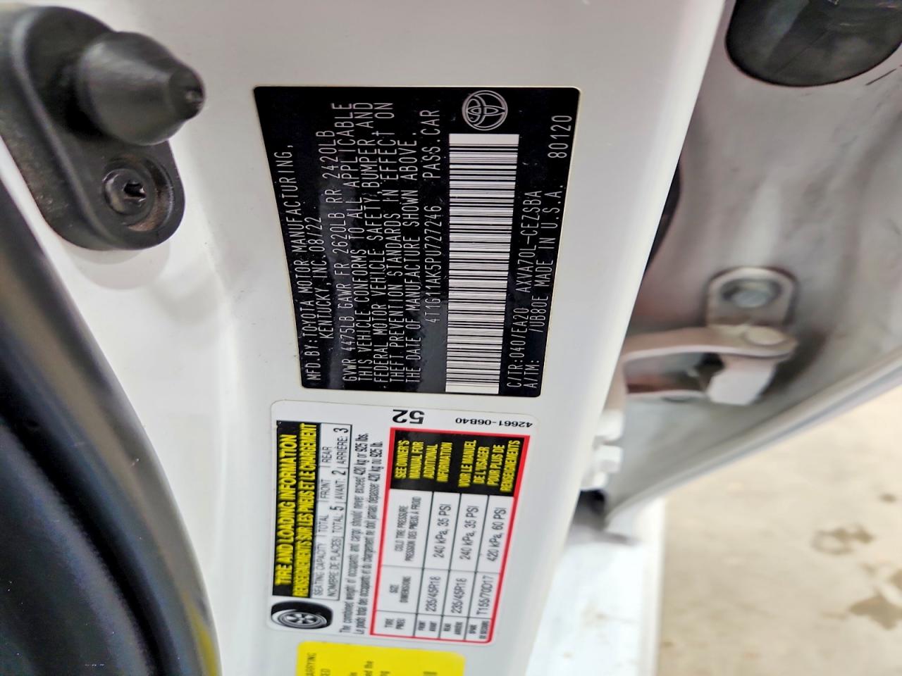 2023 TOYOTA CAMRY SE NIGHT SHADE photo 23