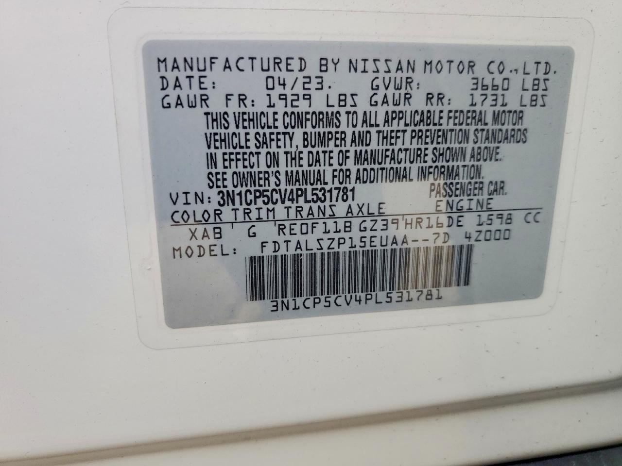 2023 NISSAN KICKS SV photo 13