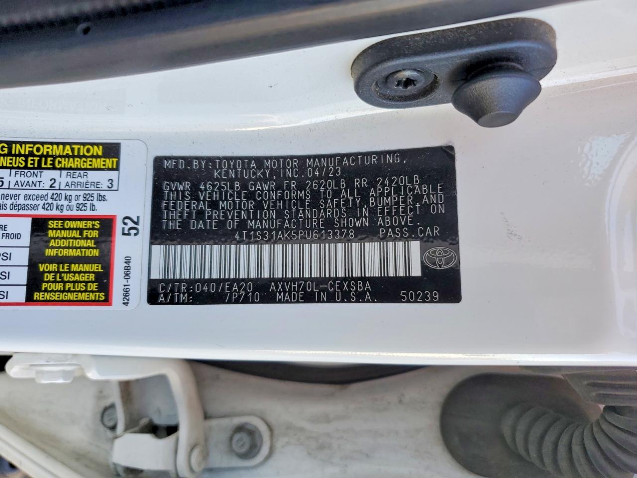 2023 TOYOTA CAMRY photo 12