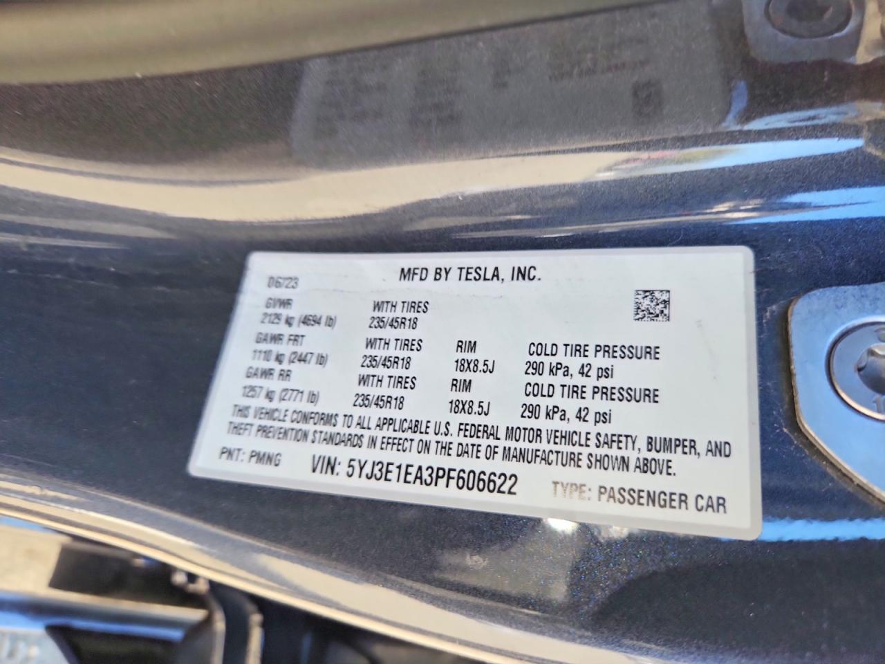 2023 TESLA MODEL 3 photo 23
