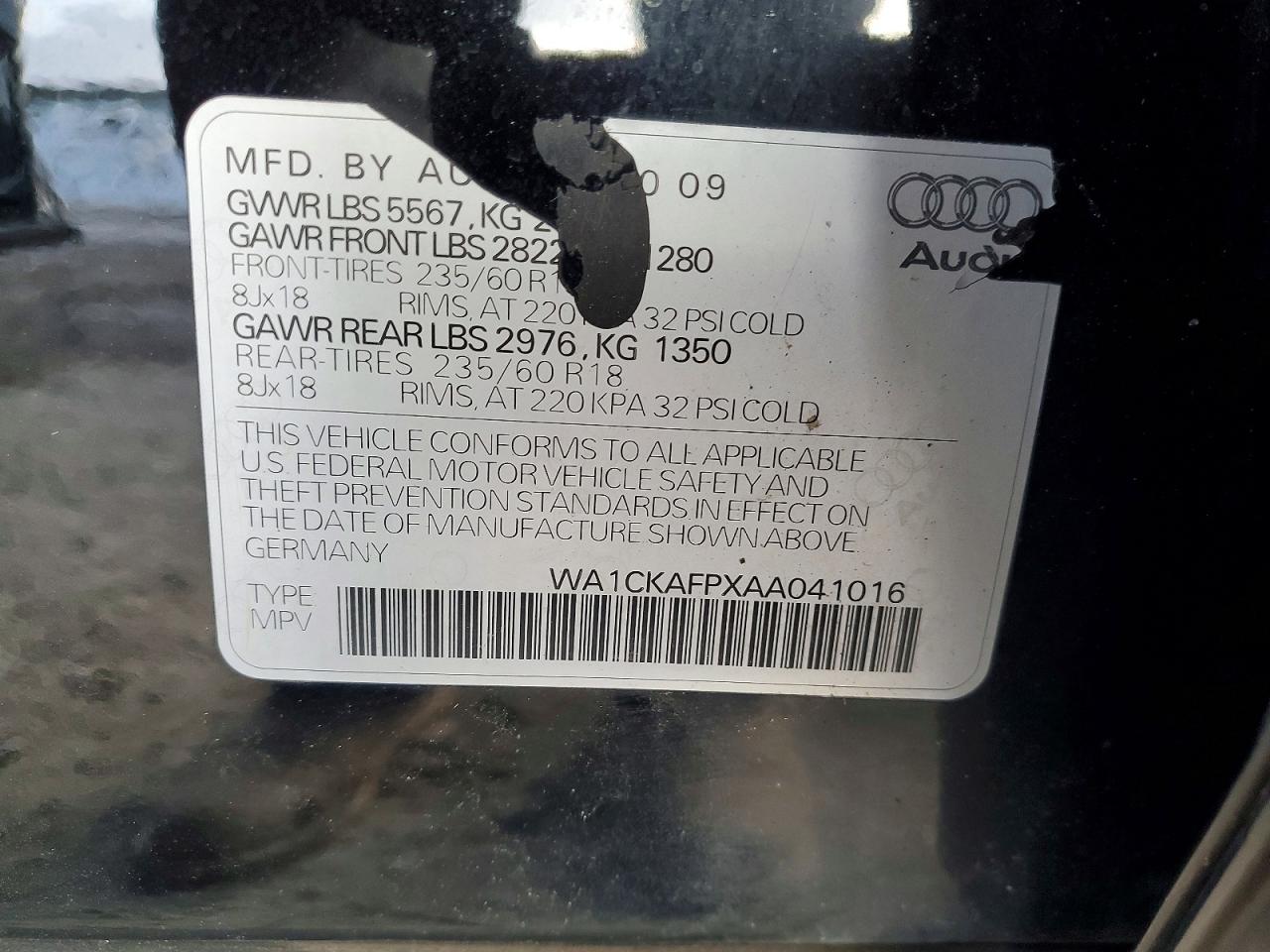 2010 AUDI Q5 PREMIUM photo 25
