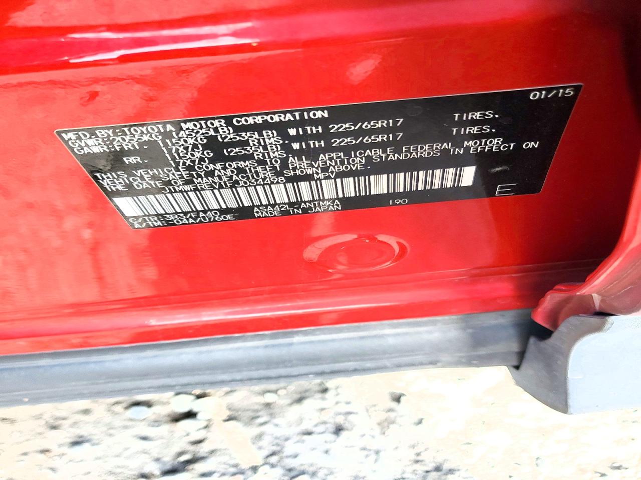 2015 TOYOTA RAV4 XLE photo 13