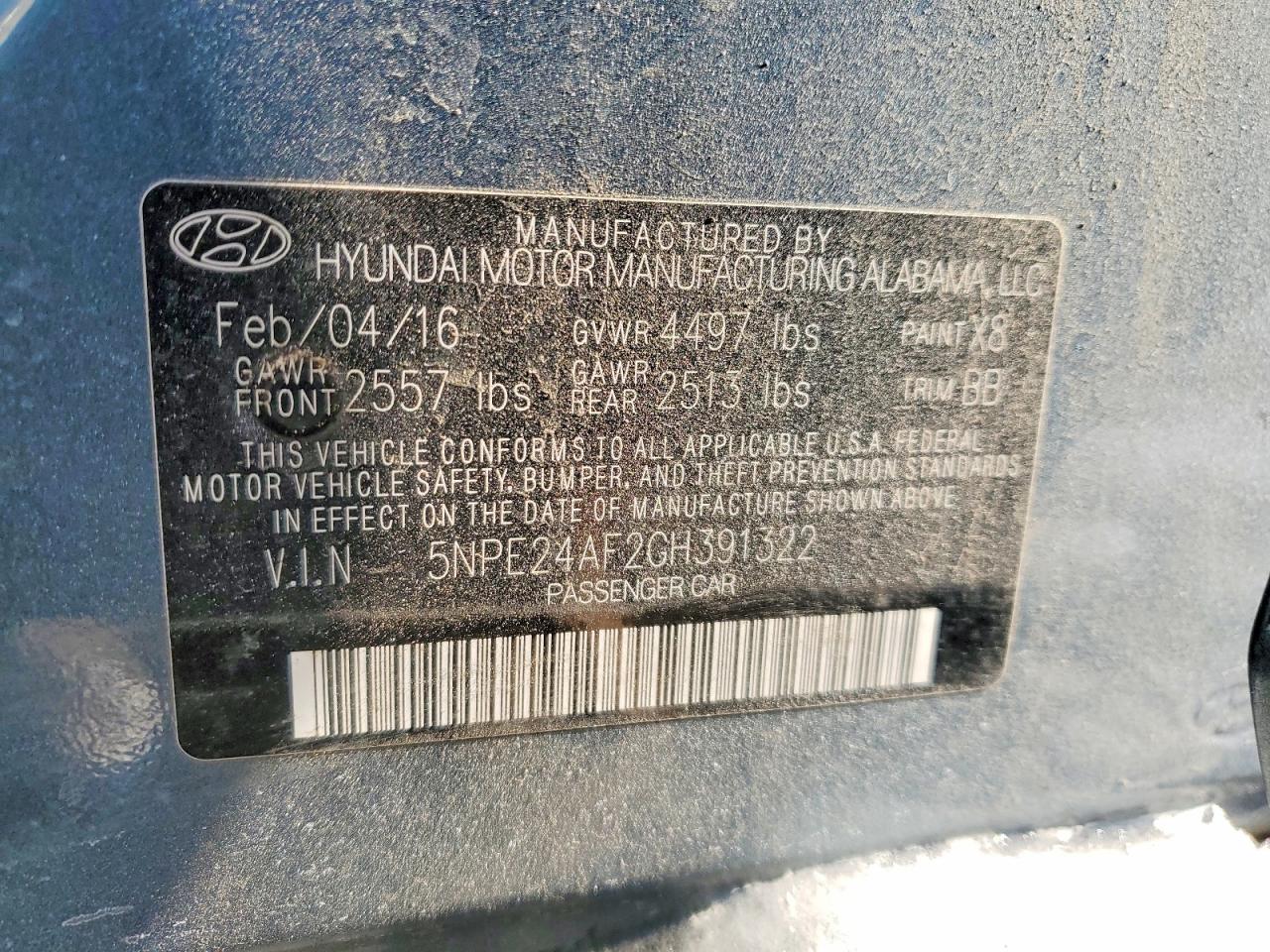 2016 HYUNDAI SONATA SE photo 23