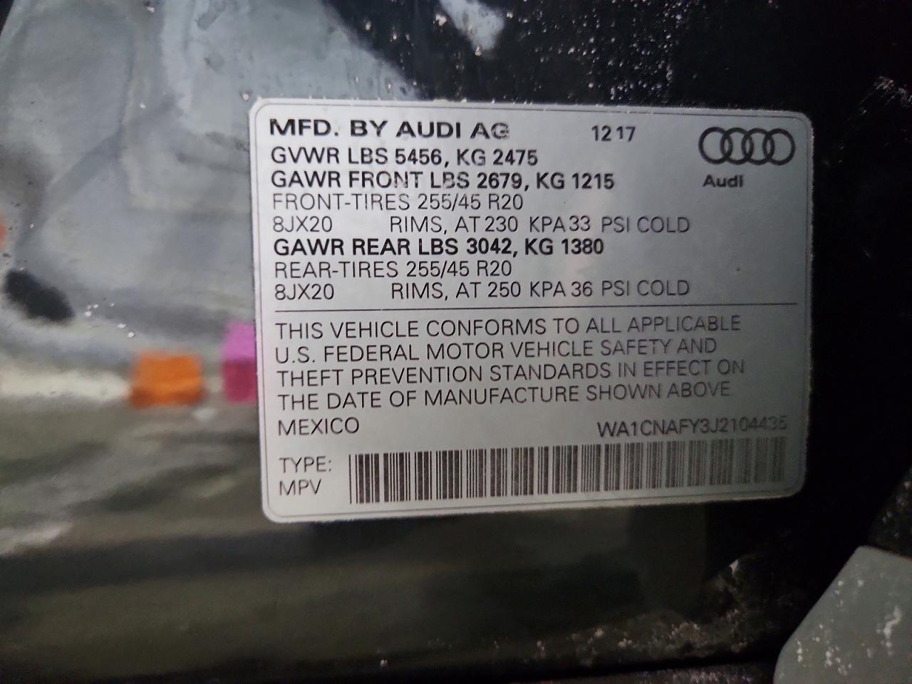 2018 AUDI Q5 PRESTIGE photo 25