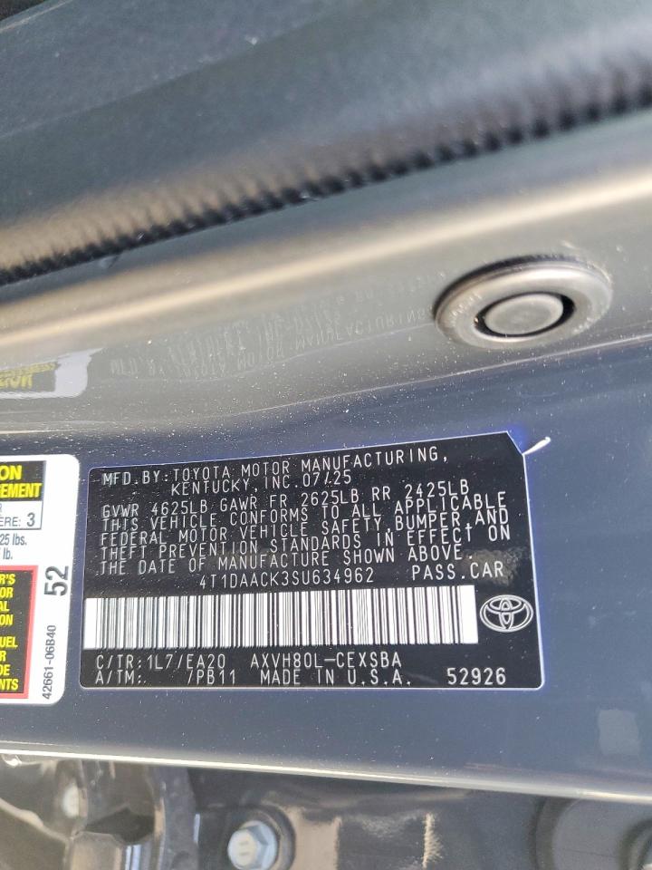 2025 TOYOTA CAMRY XSE photo 12