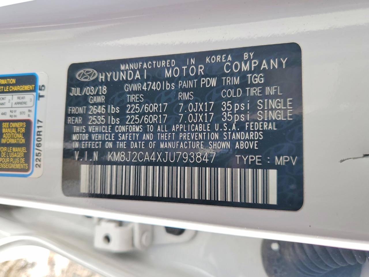 2018 HYUNDAI TUCSON SE photo 40