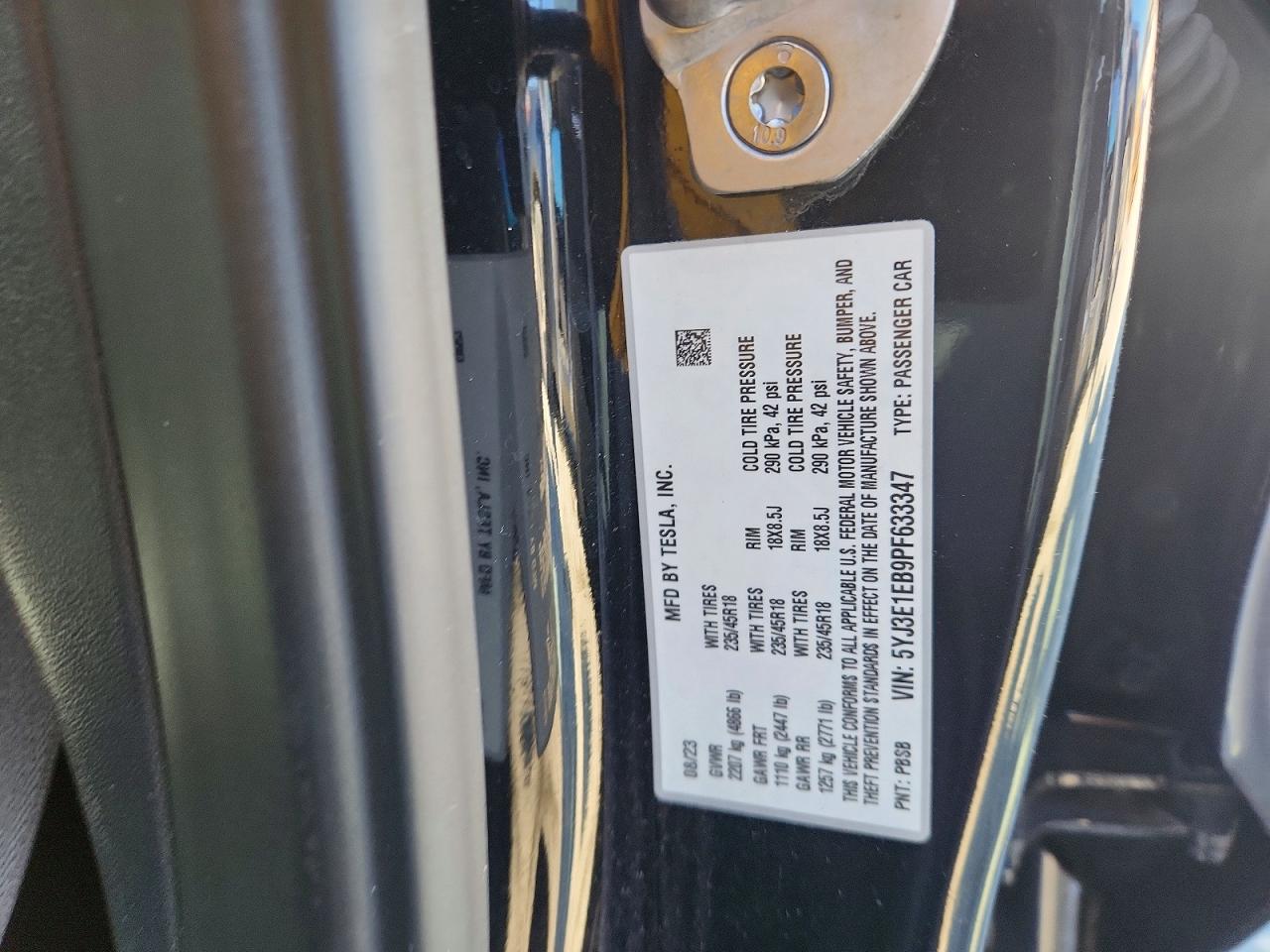 2023 TESLA MODEL 3 photo 23