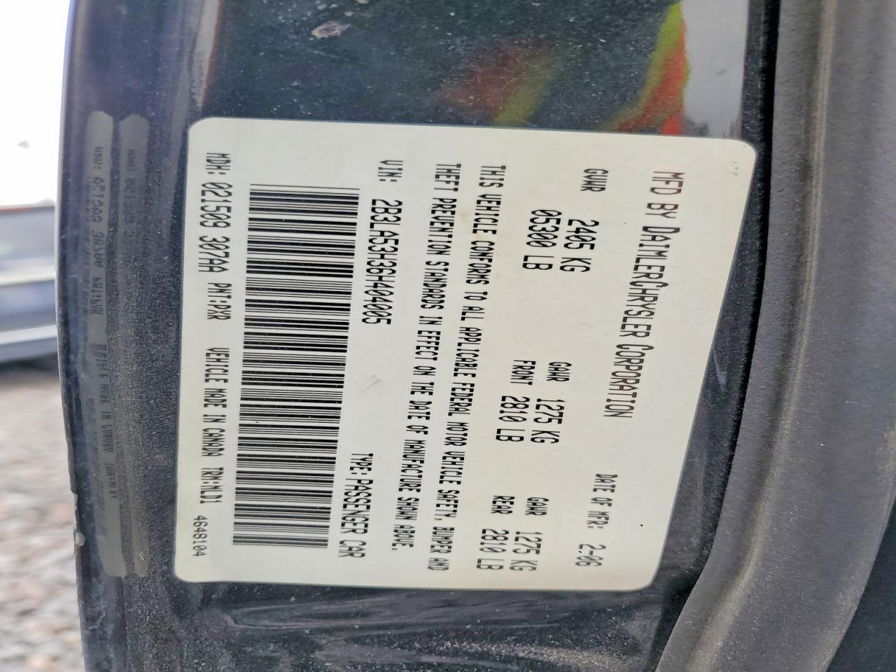 2006 DODGE CHARGER R/T photo 12