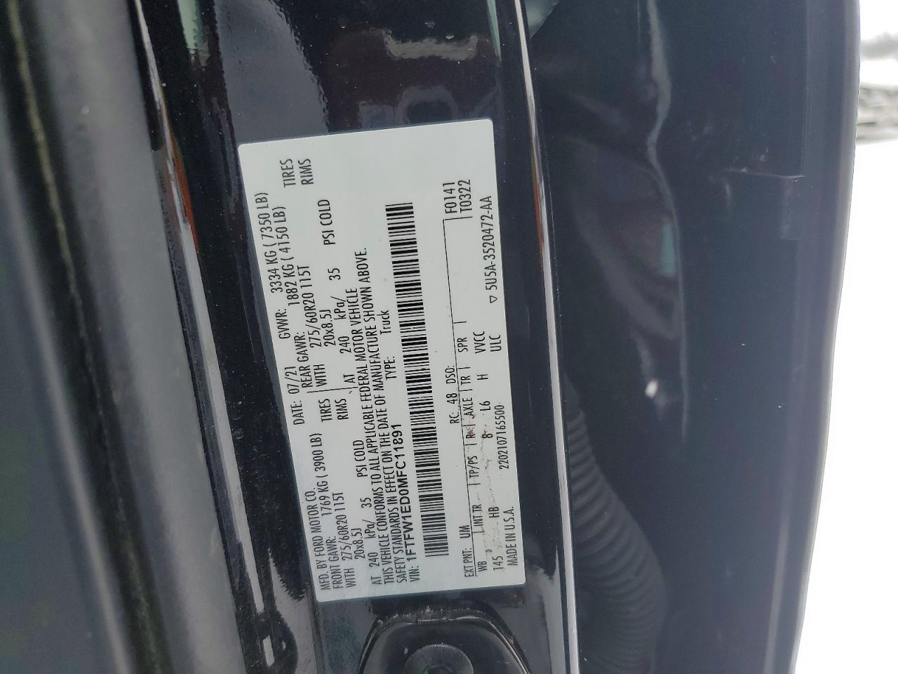 2021 FORD F150 SUPERCREW photo 23