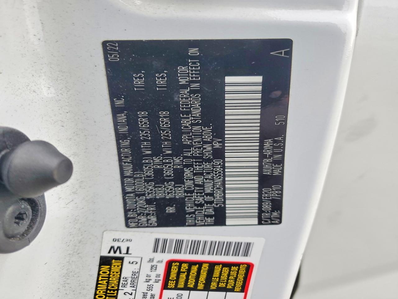 2022 TOYOTA HIGHLANDER HYBRID XLE photo 27