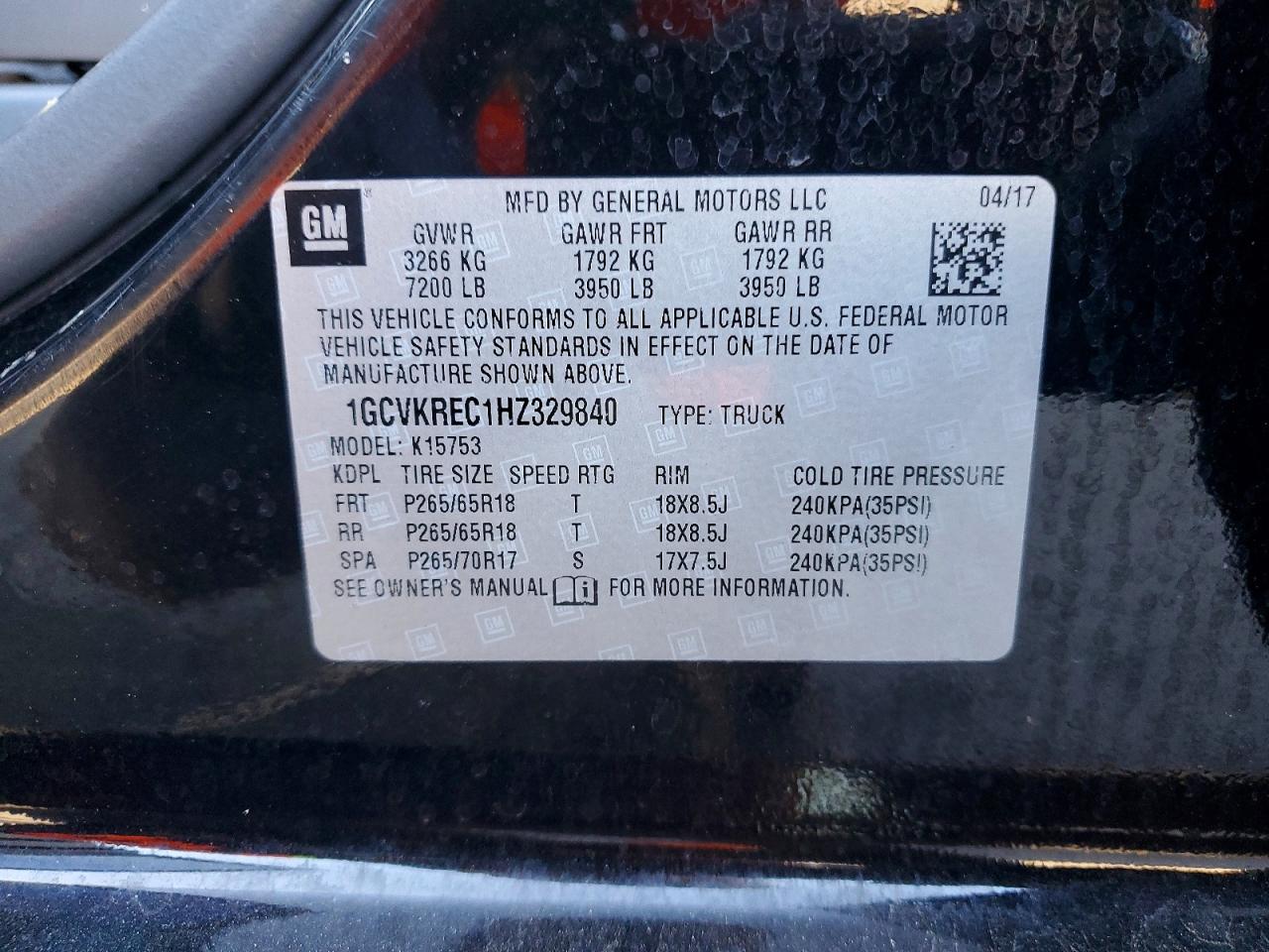 2017 CHEVROLET SILVERADO K1500 LT photo 34