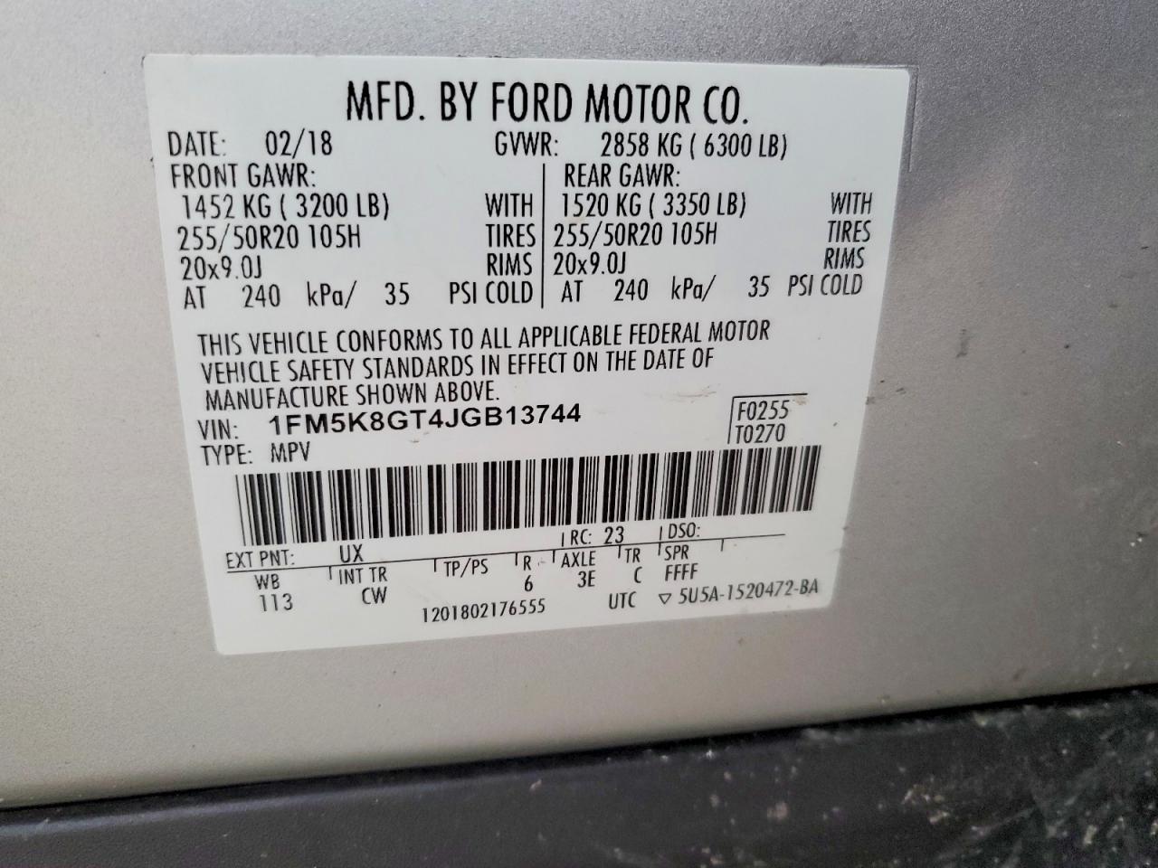 2018 FORD EXPLORER SPORT photo 25