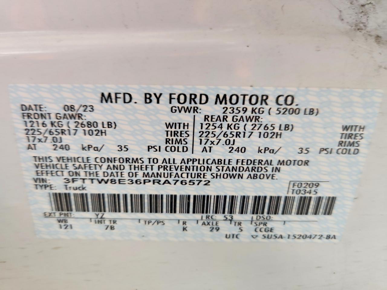 2023 FORD MAVERICK XL photo 12