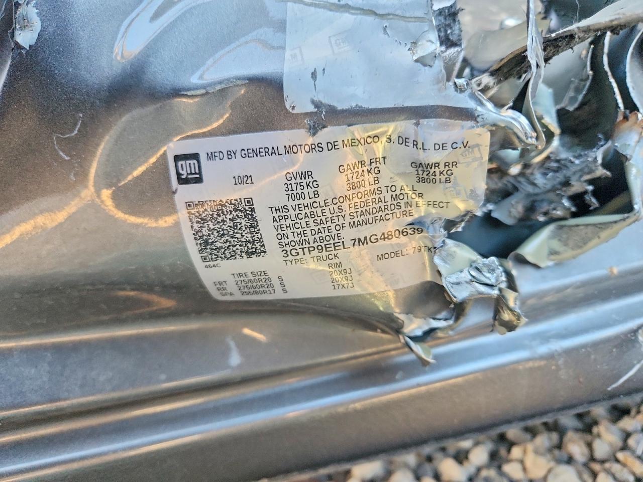 2021 GMC SIERRA K1500 AT4 photo 12