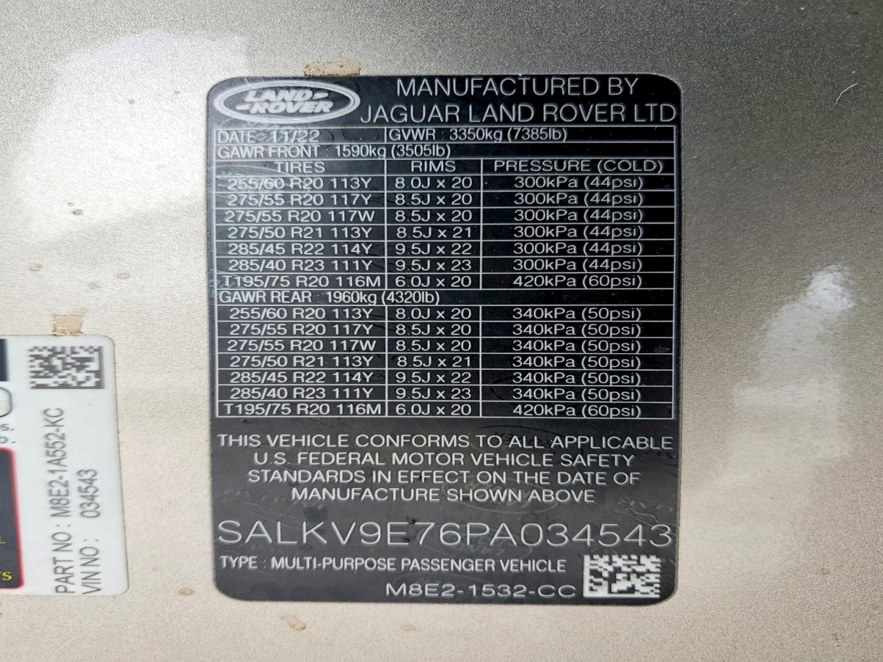 2023 LAND ROVER RANGE ROVER FIRST EDITION photo 23