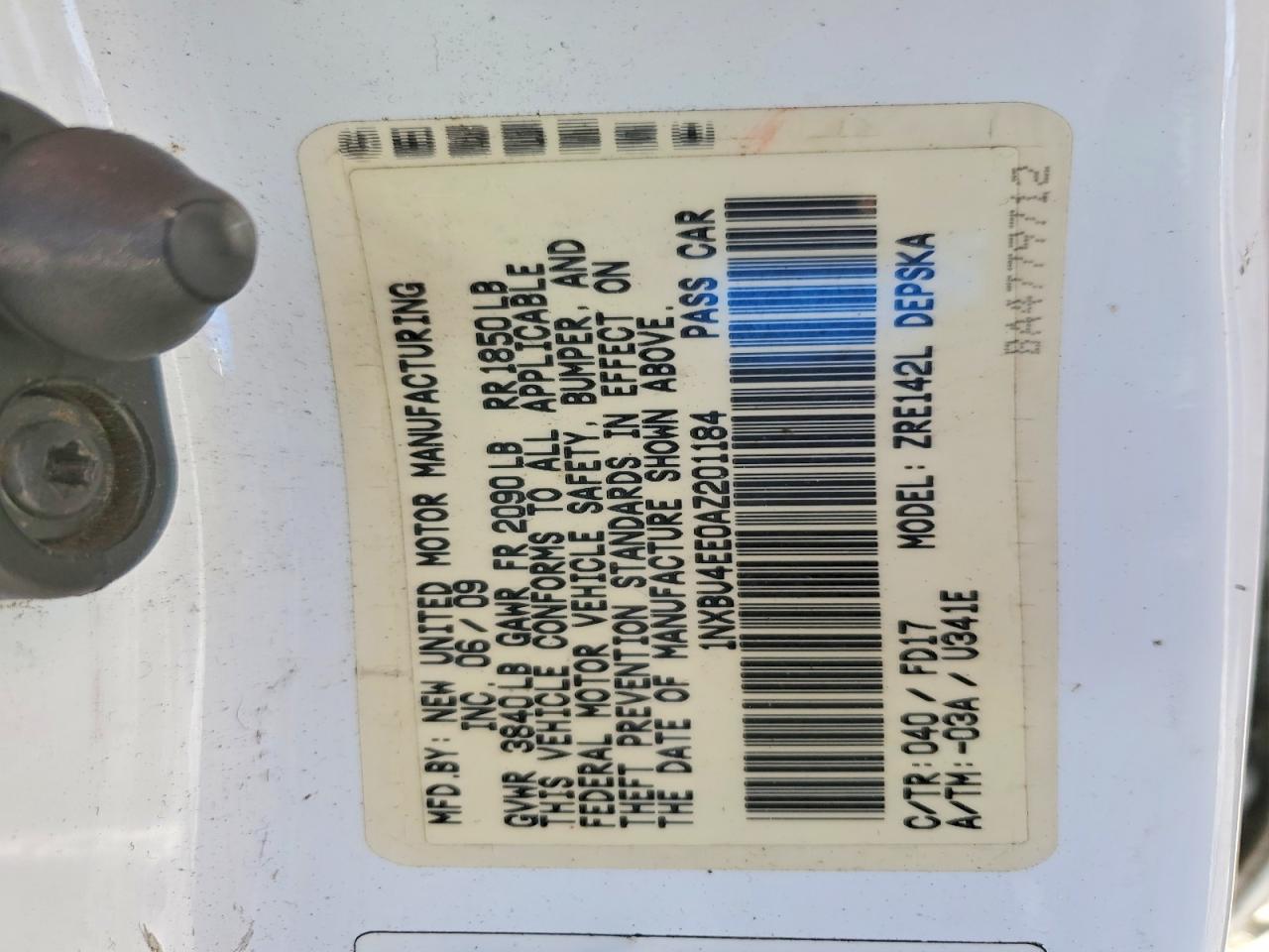 2010 TOYOTA COROLLA BASE photo 23