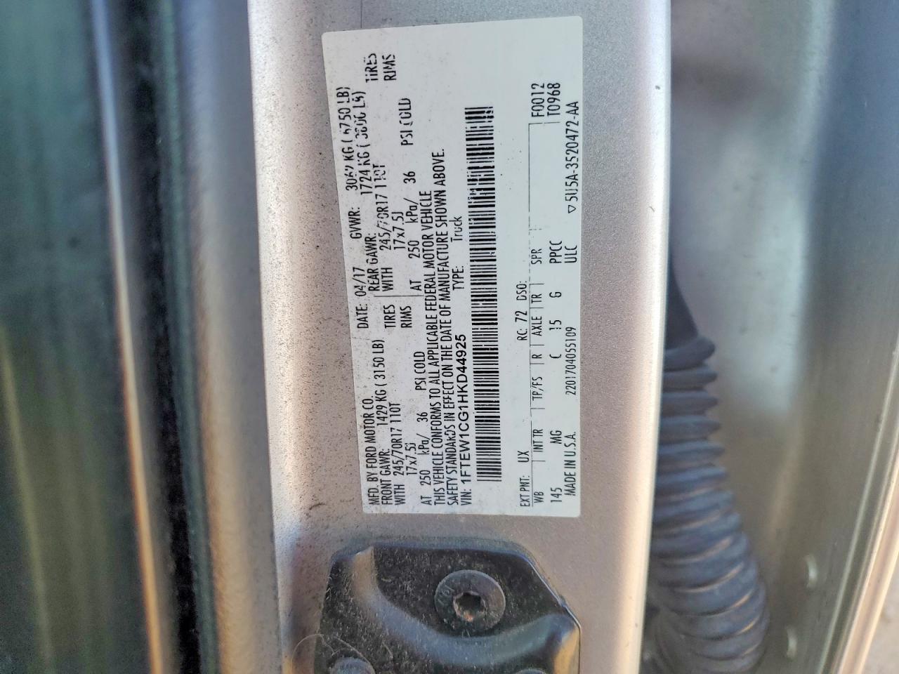 2017 FORD F150 SUPERCREW photo 23