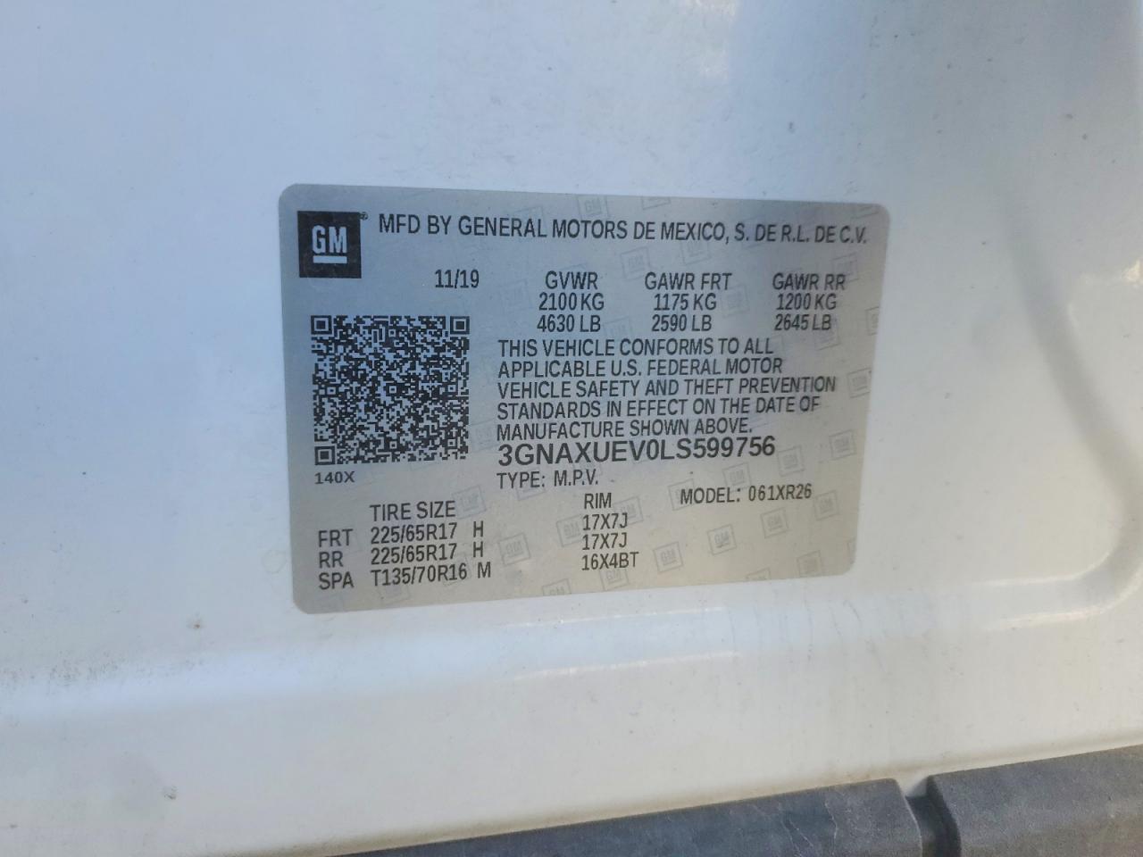 2020 CHEVROLET EQUINOX LT photo 37