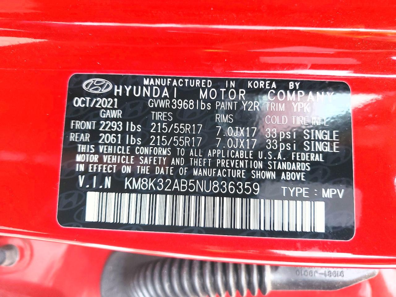 2022 HYUNDAI KONA SEL photo 14
