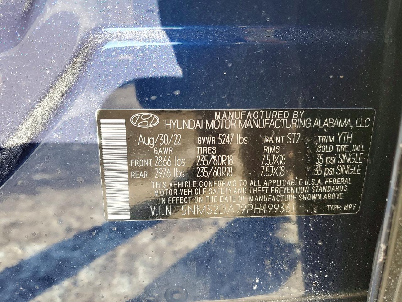 2023 HYUNDAI SANTA FE SEL photo 34