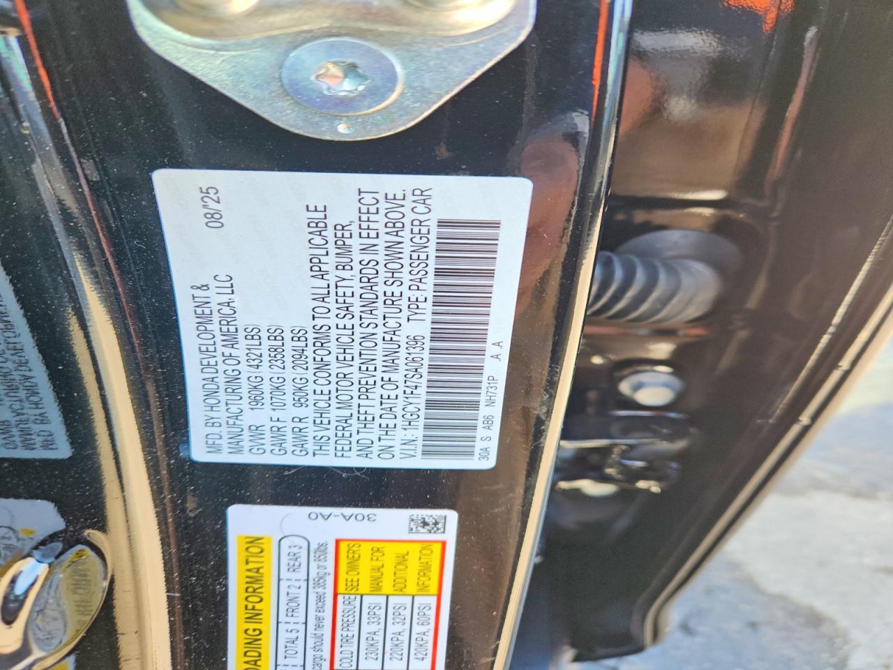 2025 HONDA ACCORD SE photo 34