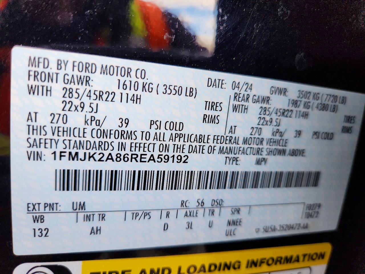 2024 FORD EXPEDITION MAX LIMITED photo 27
