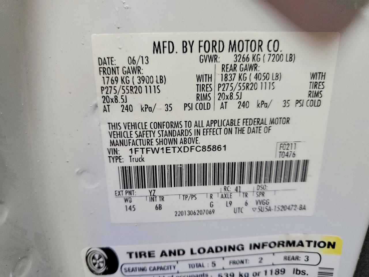 2013 FORD F150 SUPERCREW photo 23