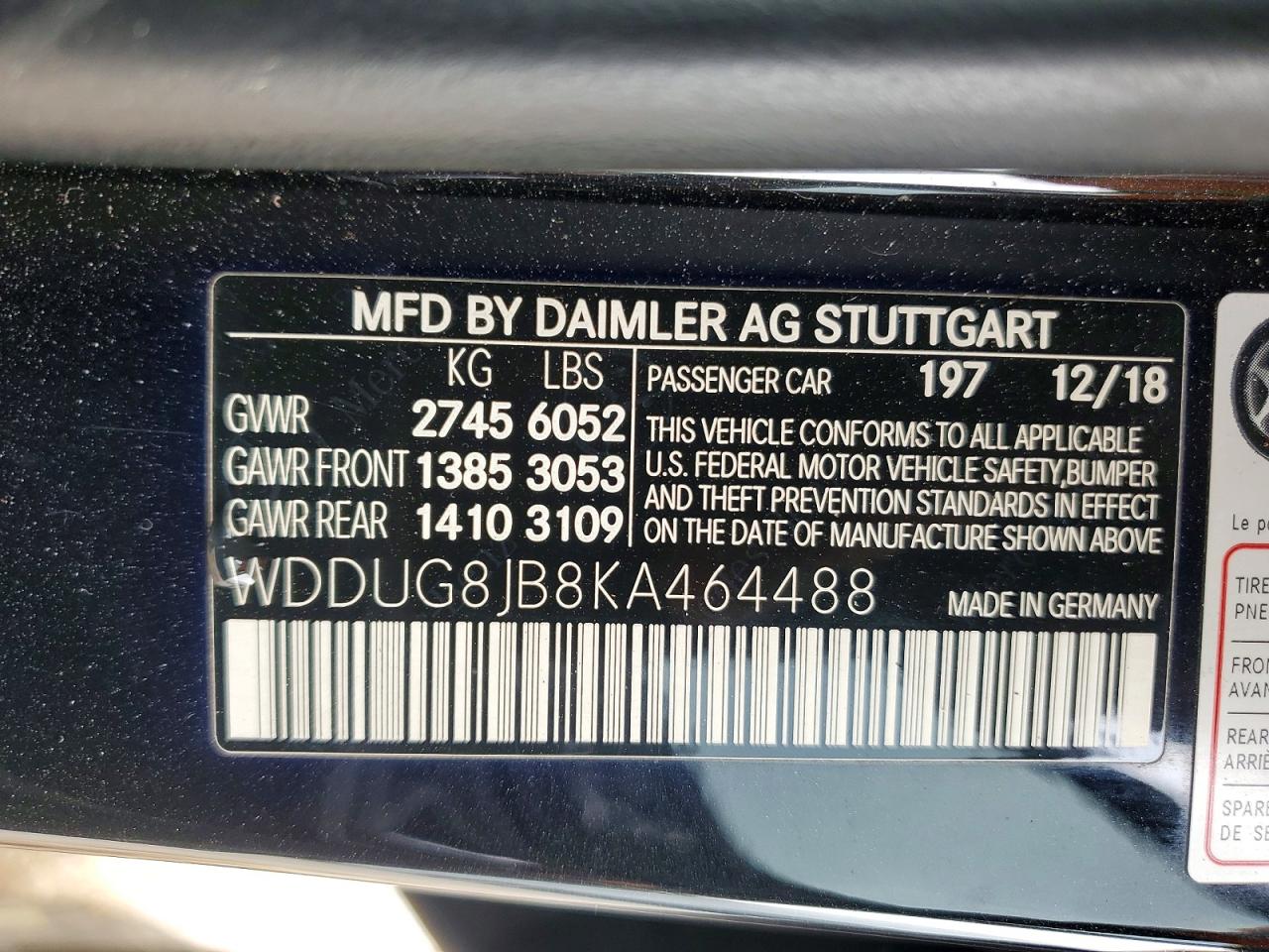 2019 MERCEDES-BENZ S 63 AMG 4MATIC photo 34